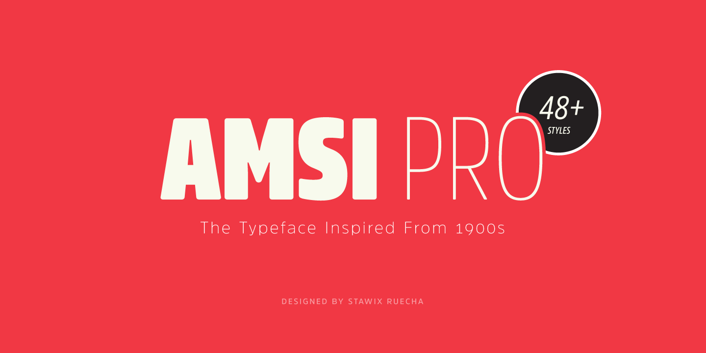 Ejemplo de fuente Amsi Pro Condensed #4